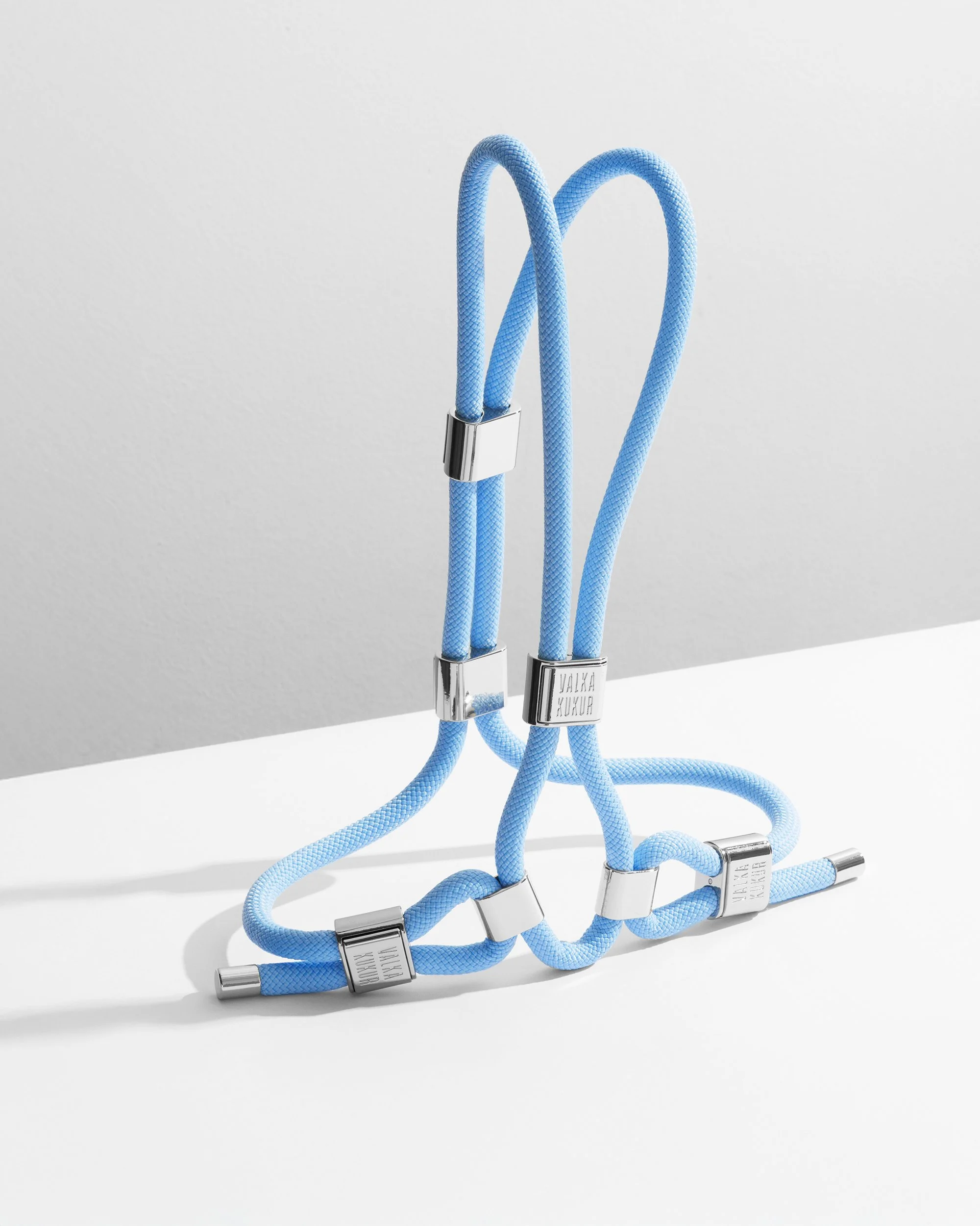 THE HARNESS in Baby Blue — VALKA KUKUR Modern sophsticated leashes